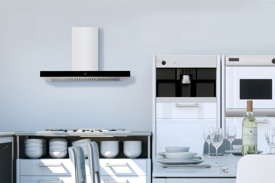 Hauslane 36-in Wall Mount Touch Control T-Shaped Range Hood with Stainless Steel Filters in Stainless Steel (WM-739SS-36)