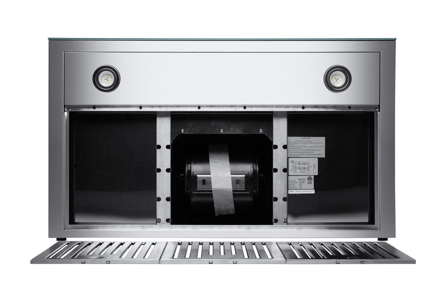 Hauslane 36-in Wall Mount Touch Control T-Shaped Range Hood with Stainless Steel Filters in Stainless Steel (WM-739SS-36)