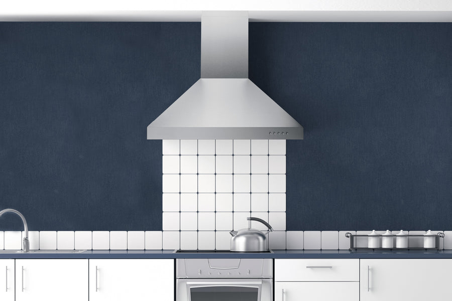 Hauslane 30-in Wall Mount Range Hood with Aluminum Mesh Filters in Stainless Steel (WM-530SS-30B)