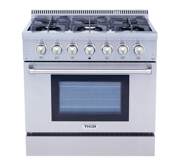 Thor Kitchen 36-Inch Professional Dual Fuel Liquid Propane Range (HRD3606ULP)