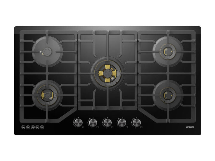 Robam, 36-in gas cooktop, brass burner