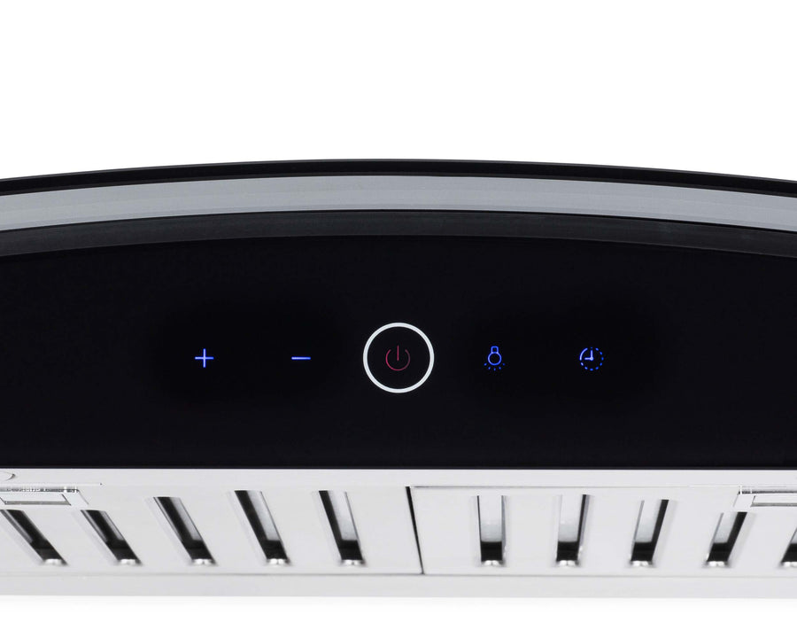 Hauslane 36-in Wall Mount Touch Control Range Hood with Tempered Glass in Stainless Steel (WM-639SS-36)